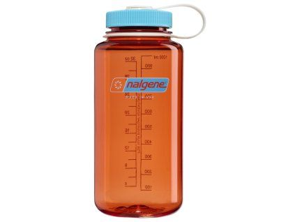 Nalgene Wide Mouth Sustain 1000 ml Flame wBlue Atoll