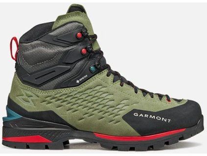 garmont ascent evo gtx olivine green racing red