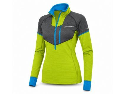 Trimm THERM LADY 1/2 ZIP lime green/ grey (Velikost XXL)