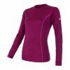 SENSOR MERINO ACTIVE dámské triko dl.rukáv lilla