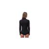 SENSOR MERINO ACTIVE dámské triko dl.rukáv stoják zip černá 03