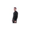 SENSOR MERINO ACTIVE pánské triko dl.rukáv stoják zip černá 02