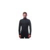 SENSOR MERINO UPPER pánská mikina krátký zip černá 03