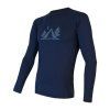 SENSOR MERINO DF CAMP pánské triko dl.rukáv deep blue