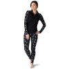 smartwool w merino 250 bl pattern 1 4 zip boxed black pinwheel 02