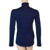 SENSOR MERINO UPPER dámská mikina krátký zip deep blue2