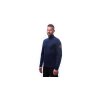 SENSOR MERINO UPPER pánská mikina krátký zip deep blue 02