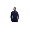 SENSOR MERINO UPPER pánská mikina krátký zip deep blue 04