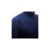SENSOR MERINO UPPER pánská mikina krátký zip deep blue 06