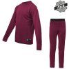 SENSOR MERINO ACTIVE SET dětský triko dl.rukáv + spodky lilla