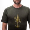 SENSOR MERINO AIR PT EARTH pánské triko kr.rukáv olive green6