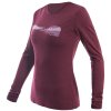 sensor merino air pt hills damske triko dl rukav port red
