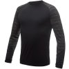 SENSOR MERINO IMPRESS pánské triko dl.rukáv černá batik