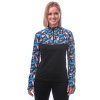 SENSOR COOLMAX THERMO dámská mikina zip černá floral3