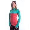 SENSOR COOLMAX THERMO dámska mikina zips koral/sea green (Veľkosť S)