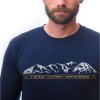 SENSOR MERINO ACTIVE PT MOUNTAINS pánské triko dl.rukáv deep blue 5