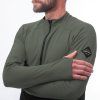 sensor coolmax thermo panska mikina celozip cerna olive green5