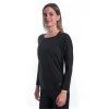 SENSOR MERINO AIR traveller dámské triko dl.rukáv černá2