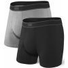 Saxx DAYTRIPPER BB FLY 2PK black/grey heather (Veľkosť L)