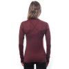 SENSOR MERINO AIR dámské triko dl.rukáv port red4