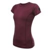 SENSOR MERINO AIR dámské triko kr.rukáv port red