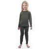 SENSOR MERINO AIR SET dětský triko dl.rukáv + spodky olive green3