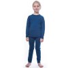 SENSOR MERINO AIR SET dětský triko dl.rukáv + spodky tm.modrá3