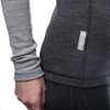 SENSOR MERINO BOLD dámské triko dl.rukáv zip anthracite cool gray5