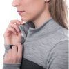 SENSOR MERINO BOLD dámské triko dl.rukáv zip anthracite cool gray6