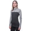 SENSOR MERINO BOLD dámské triko dl.rukáv zip anthracite cool gray2