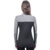SENSOR MERINO BOLD dámské triko dl.rukáv zip anthracite cool gray4
