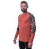 SENSOR MERINO IMPRESS pánské triko dl.rukáv terracotta rush2