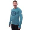 SENSOR MERINO UPPER OUTDOORS pánská mikina klokanka mint blue2