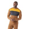 Smartwool CLASSIC THERMAL MERINO BL COLORBLOCK CREW B líška hnedá heather (Veľkosť L)
