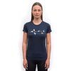 SENSOR MERINO ACTIVE SONGBIRDS dámské triko kr.rukáv deep blue2