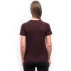 SENSOR MERINO BLEND TYPO dámské triko kr.rukáv port red 3