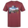 Husky Pánske bavlnené tričko Tee Skyline M bordo (Veľkosť L)