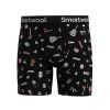 Smartwool M MERINO PRINT BOXER BRIEF BOXED black gone camping (Veľkosť L-)