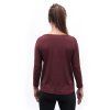 SENSOR MERINO AIR traveller dámské triko dl.rukáv port red 4
