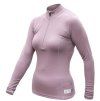 SENSOR MERINO DF dámské triko dl.rukáv zip mystic violet