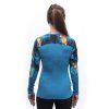 SENSOR MERINO IMPRESS dámské triko dl.rukáv modrá universe 4