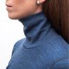 SENSOR MERINO BOLD dámské triko roll neck dl.rukáv cool blue5
