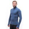 SENSOR MERINO BOLD pánské triko dl.rukáv roll neck cool blue2
