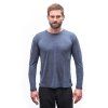 sensor merino lite panske triko dl rukav mottled blue4