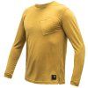 sensor merino air traveller panske triko dl rukav mustard