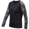 SENSOR MERINO BLEND IMPRESS dámské triko dl.rukáv black zebra