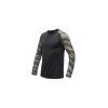 SENSOR MERINO BLEND IMPRESS pánske tričko dl.rukáv black/brush (Veľkosť S)