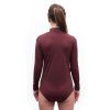 SENSOR MERINO AIR dámské body dl.rukáv port red3
