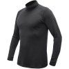 sensor merino blend panske triko dl rukav rolak cerna