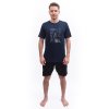 sensor merino active outside panske triko kr rukav deep blue6